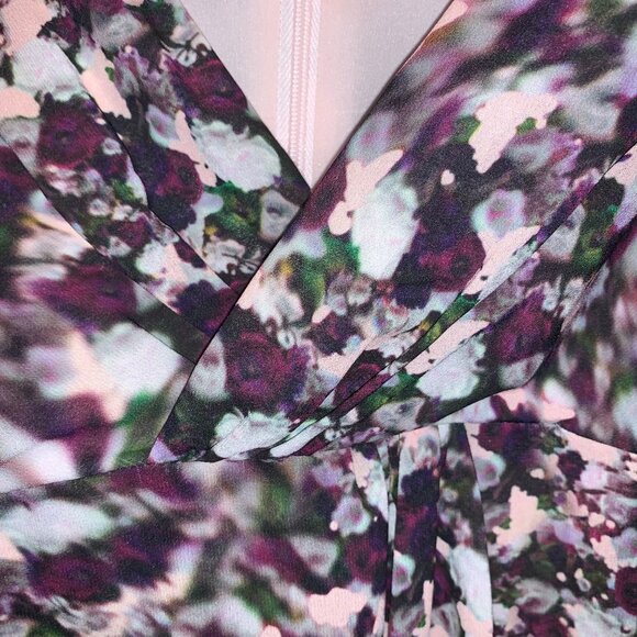Nanette Lepore Dress Designer Cocktail V-neck Wrap Purple Pink Women’s Size 2 - Picture 4 of 15
